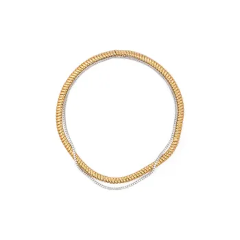 Anita Ko 18KT Yellow And White Gold Hepburn Diamond Necklace Set