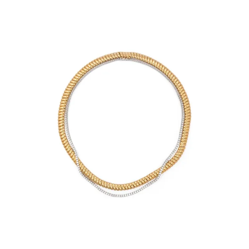 Anita Ko 18KT Yellow And White Gold Hepburn Diamond Necklace Set-0
