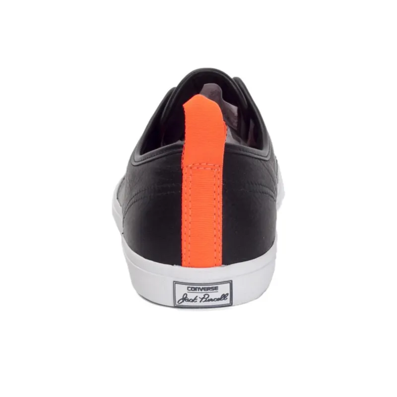 Converse Jack Purcell Anti Slip Wear Resistant Low Top Skateboard Shoes Unisex Black-4
