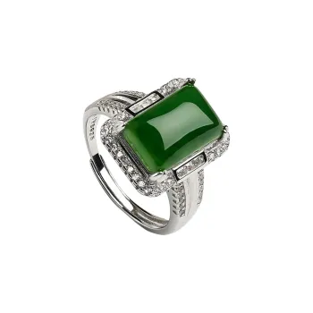Oriental Jade Hetian Jade Rings Jasper Women's