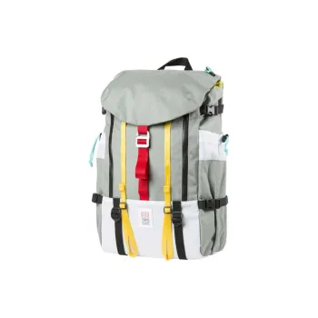TOPO DESIGNS Nylon Backpack Unisex Silver Gray/Multicolor