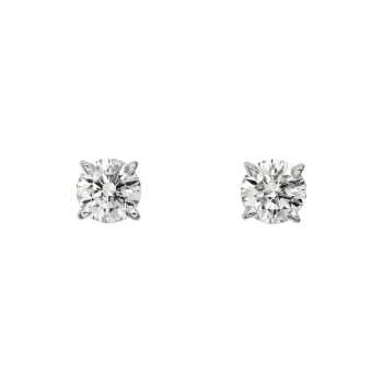 CARTIER White Gold Earrings Unisex Silver