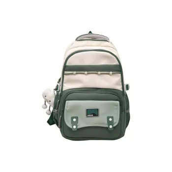 Gorora Nylon Backpack Regular Women's Green/Burgundy/Ginger Yellow/Khaki Violet/Black