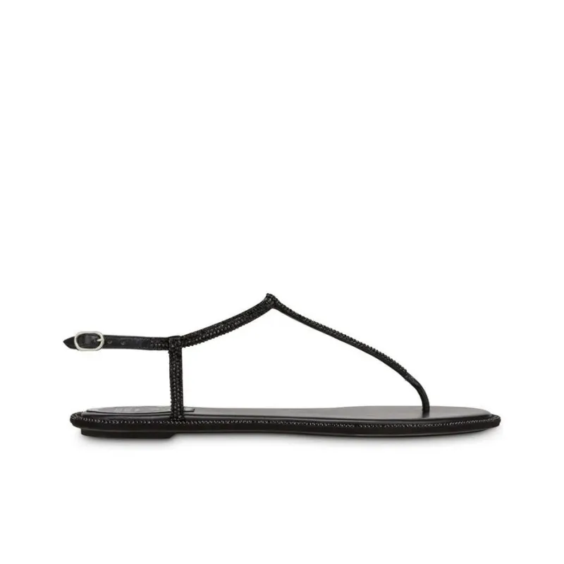 René Caovilla Open toe 13mm Leather Sandals-1