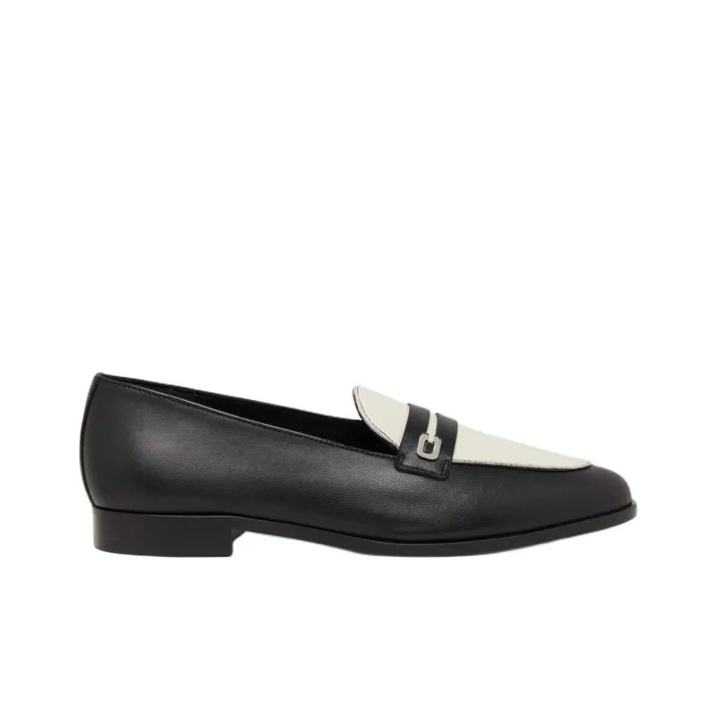 Carel Loafers 1.5cm Women's Black White-1