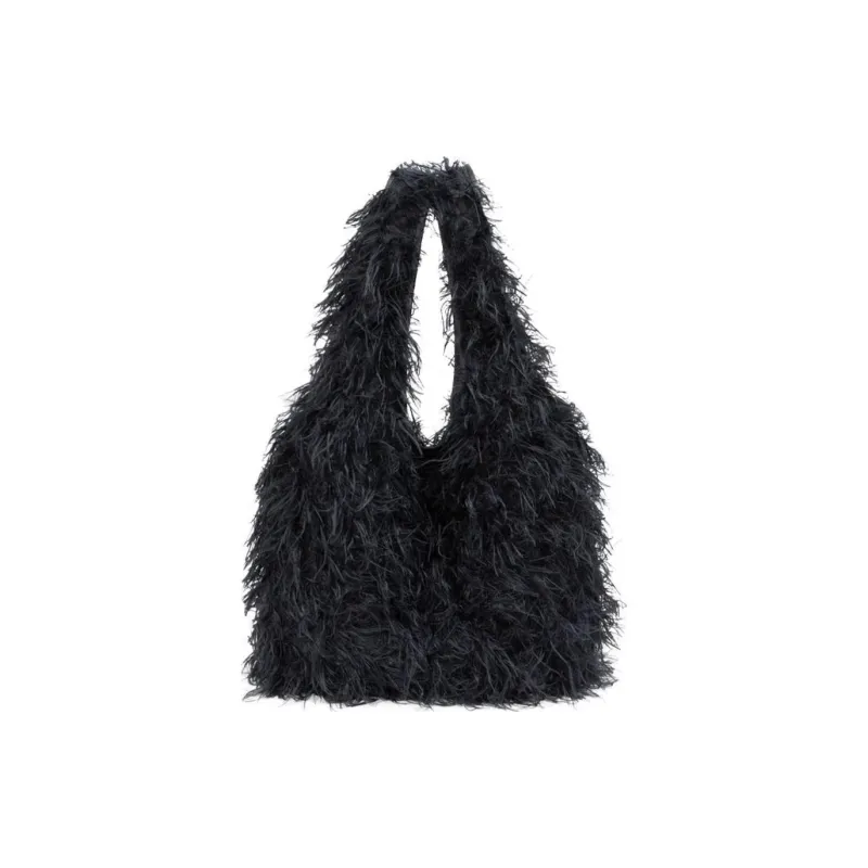 DRIES VAN NOTEN Faux fur Fluffy Tote Bag-1