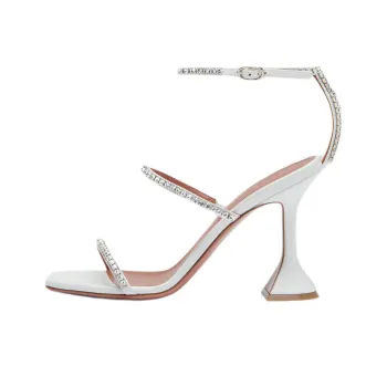 AMINA MUADDI Gilda Strap Sandals 9.5cm Women's White