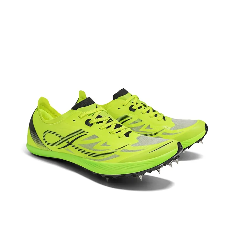 Strong Winds Cushioning Support Breathable Low Top Medium To Long Distance Running Spikes Men's Green-4