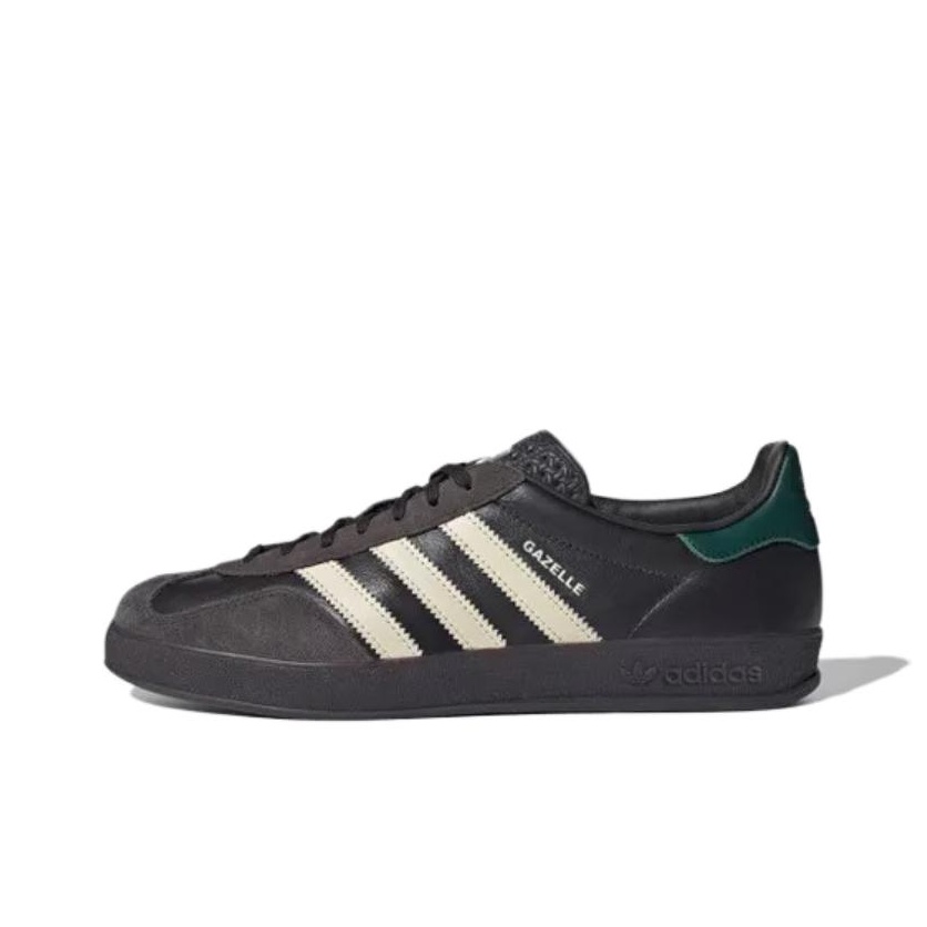 Adidas Originals Gazelle Indoor Leather Black Brown Green US M 10