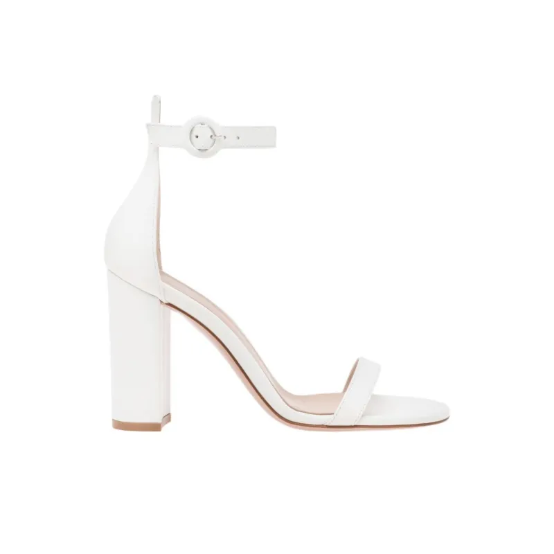 GIANVITO ROSSI One Strap Sandals 9.5cm Women's White-1