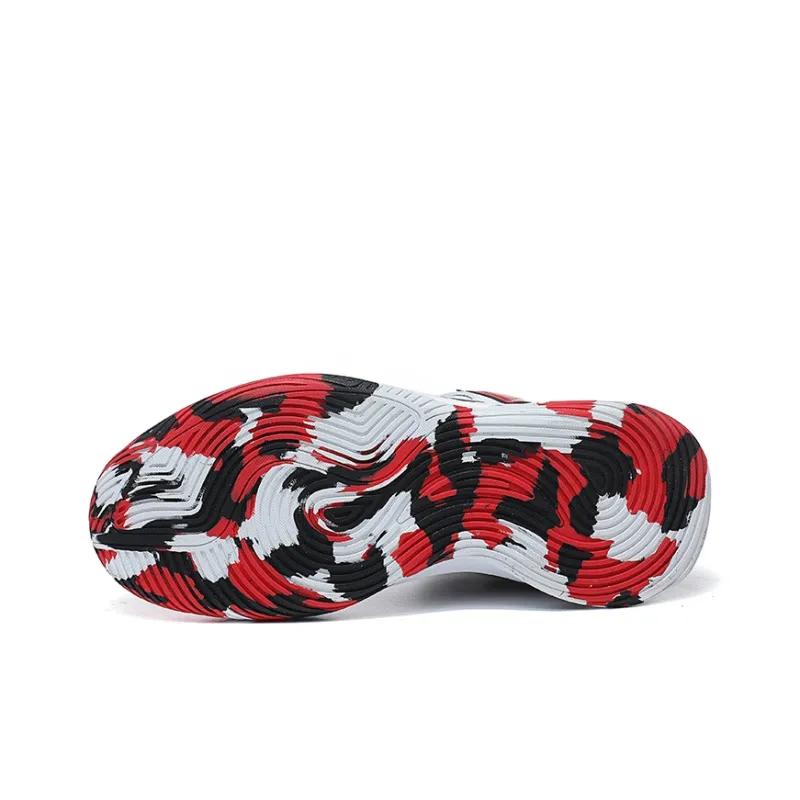 JSWEI Anti-Slip Wear-Resistant Mid-Top Basketball Shoes Men's-4