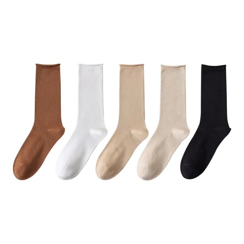 MIIOW Mid Calf Socks Women's 5 Pack-13