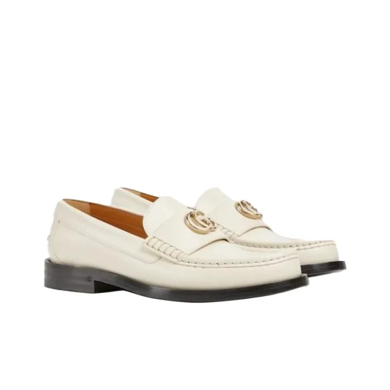 GUCCI Loafers Women's White-2