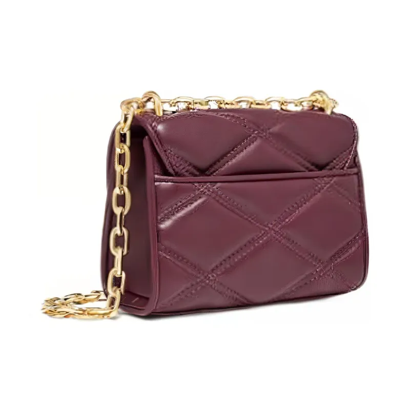 MICHAEL KORS Artificial Leather Shoulder Bag, Crossbody Bag Trumpets Women's Burgundy-1