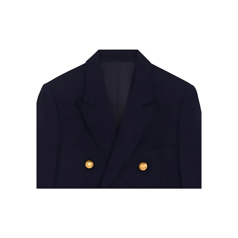 CELINE Classic Jacket In Diagonal Wool-7