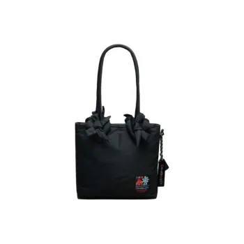Coachtopia Fabric One Shoulder Handbag Medium Size Women's Black
