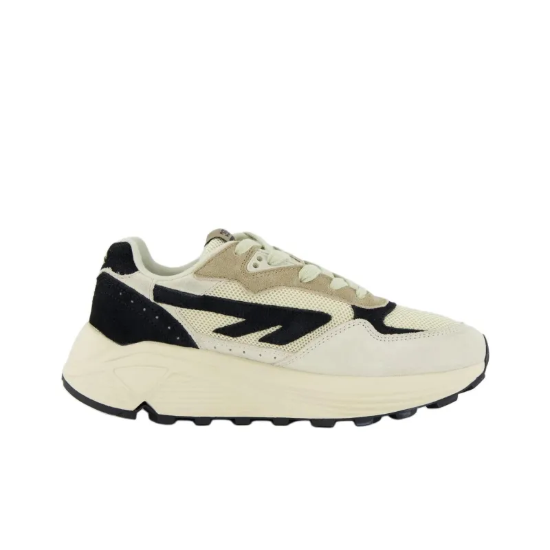 HI-TEC Anti-Slip Wear-Resistant Low-Top Casual Shoes Women's Beige Black-1