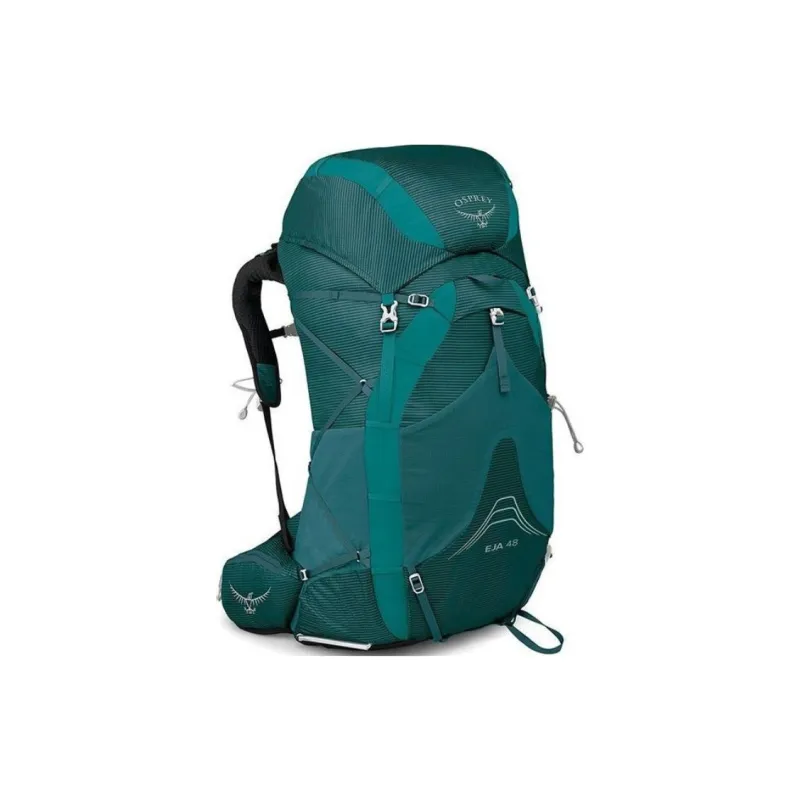 OSPREY Nylon Outdoor Hiking Bag Backpacks Women's Cloud Gray/Dark Cyan-2