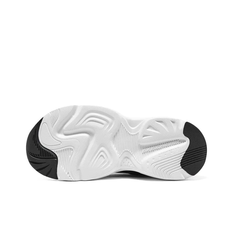 Skechers BOYS Slip Resistant Anti Kick Low Top Kids Lifestyle Shoes White Charcoal Gray Teenagers-5