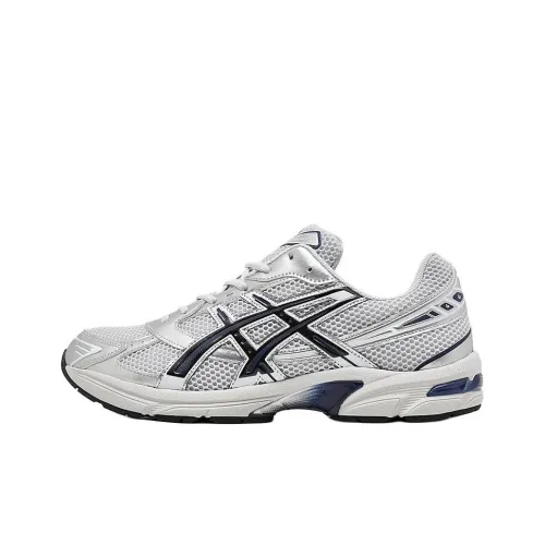 Asics Gel 1130 Anti Slip Wear Resistant Low Top Running Shoes Unisex Silver Gray