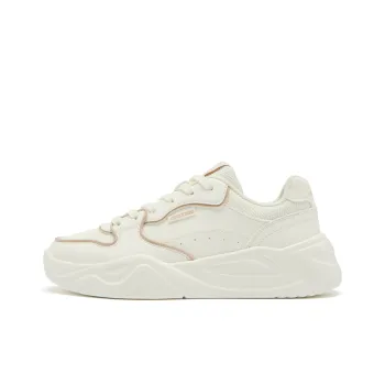 QIAODAN Skateboard Shoes Men Low Top Ivory/Dust Earth Khaki