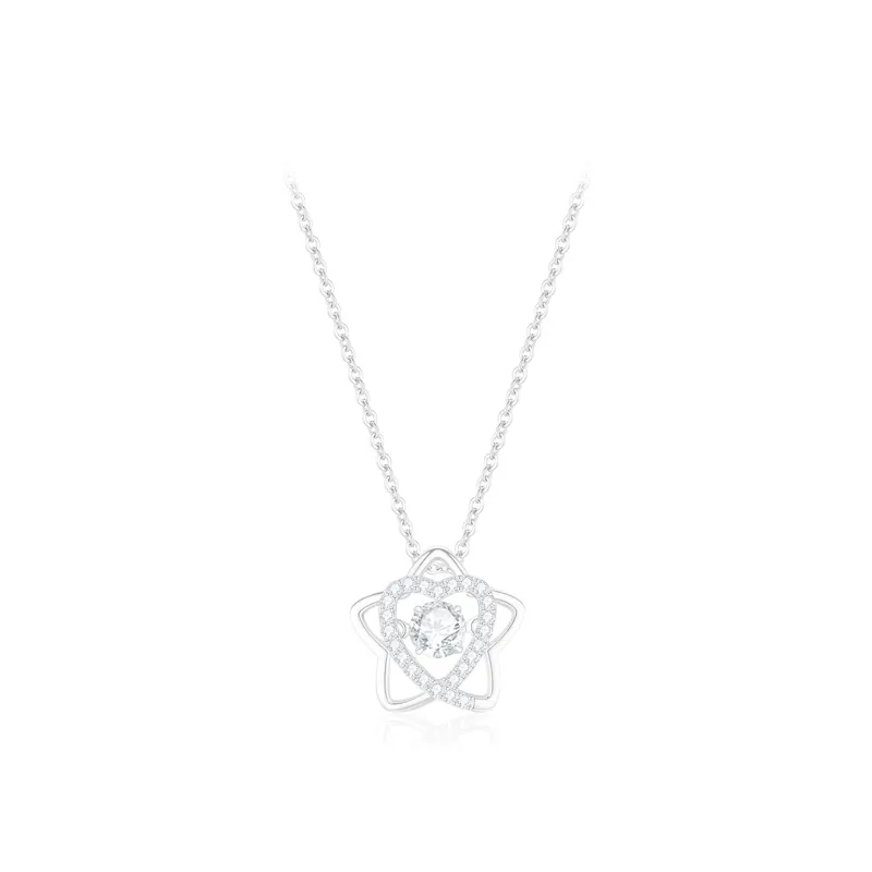 PRETTY DIARY Zircon Necklaces Women's-0