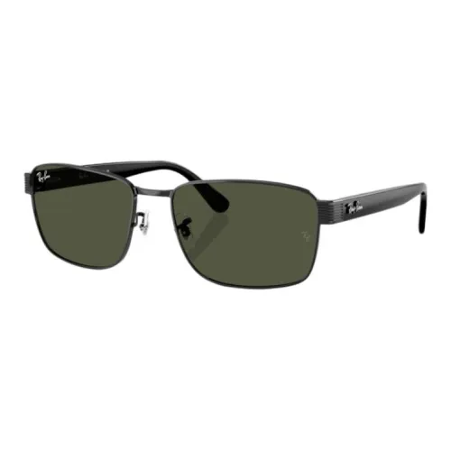 RayBan INJECTED Rectangular Sunglasses Unisex Black