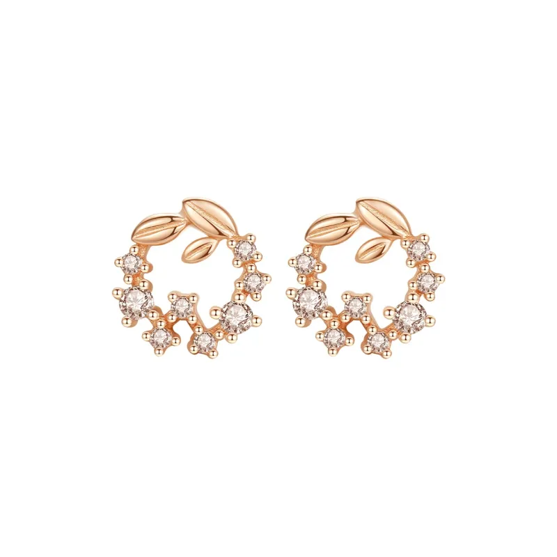 PRP S925 Silver Stud Earrings Women's-0
