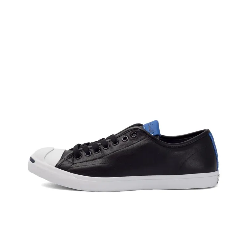 Converse Jack Purcell Anti Slip Wear Resistant Low Top Skateboard Shoes Unisex Black-0