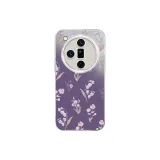 Silver-Lily of The Valley Floral Dark Purple