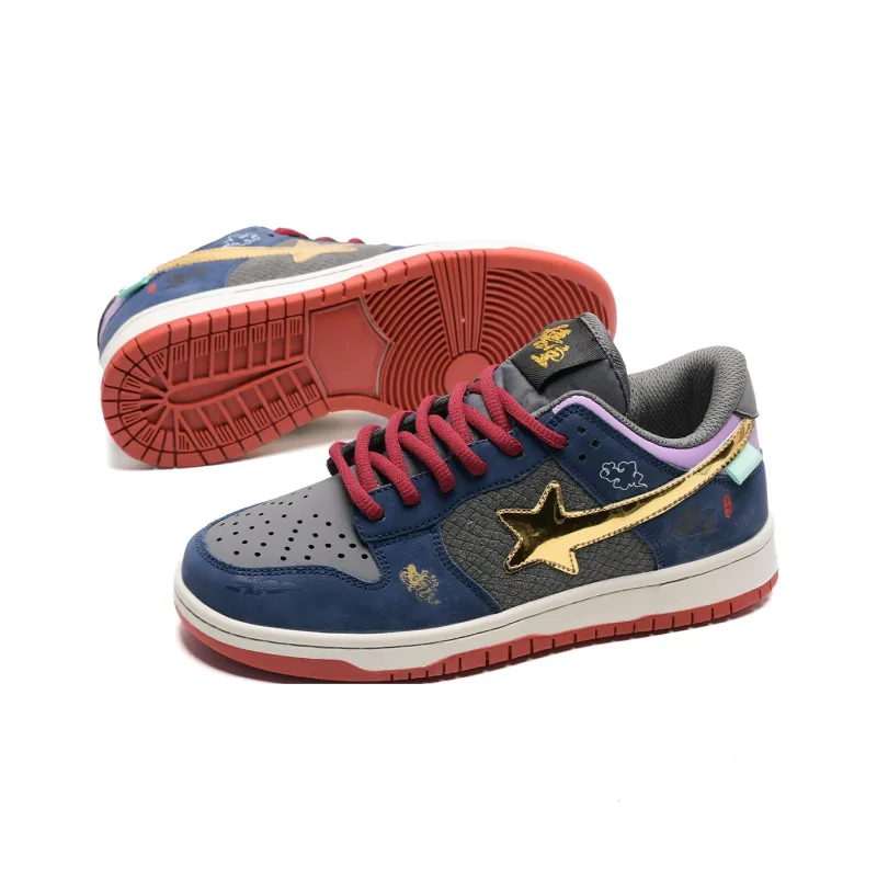 XPQ Anti-Slip And Wear-Resistant Breathable Low-Top Skateboard Shoes Unisex-11