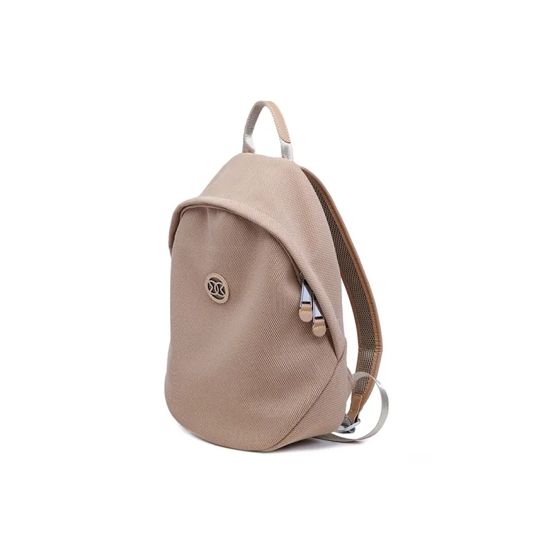 GELANDAI Fabric Backpack Unisex Black/Ecru/Apricot-16