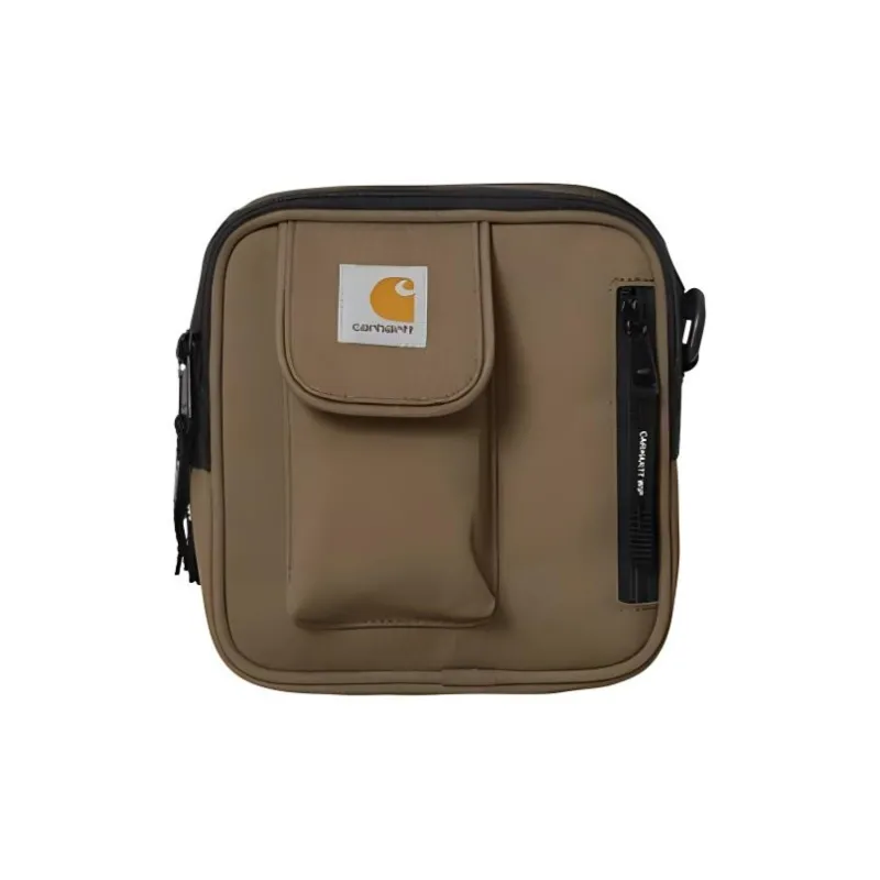 Carhartt WIP Essentials Canvas With Recycled Polyester Shoulder Bag, Crossbody Bag Small Size Unisex Taupe-1