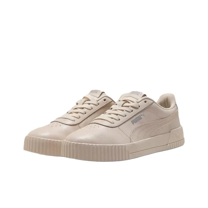 PUMA Carina Anti-Slip Wear-Resistant Low-Top Skateboard Shoes Women's Khaki-2