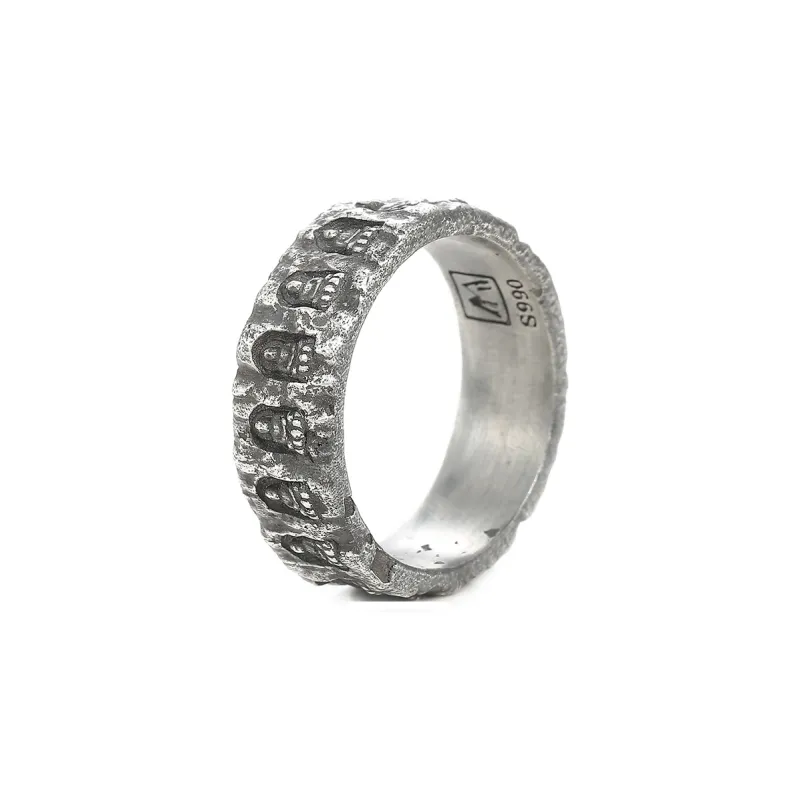 Yamagata S 990 Silver Full Silver Ring Men's-0