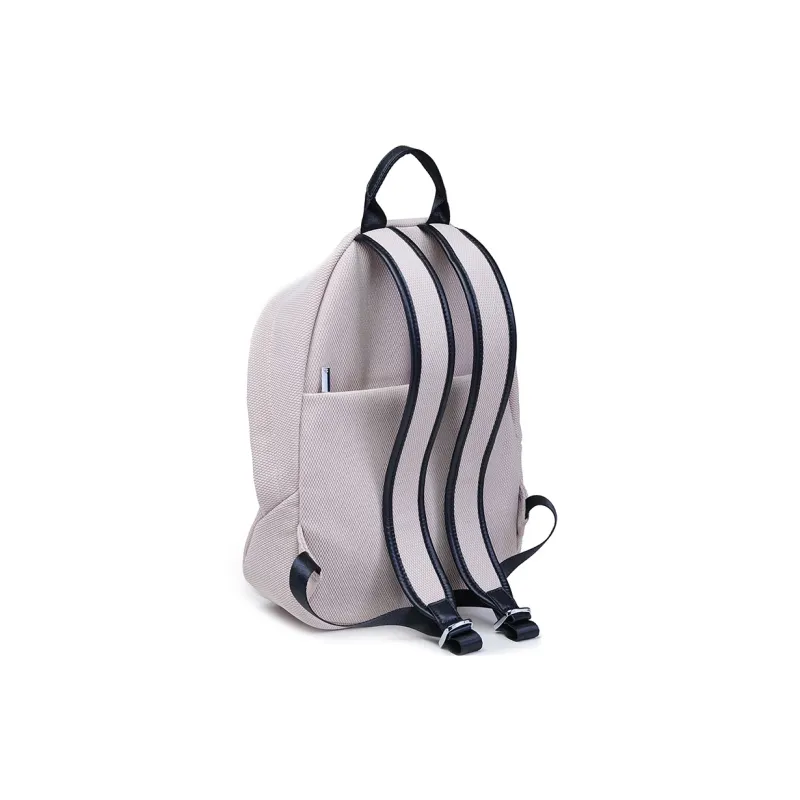 GELANDAI Fabric Backpack Unisex Black/Ecru/Apricot-13