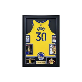 Huayitaojin Basketball Fan Supplies Home Decoration Treasured Collection JSA USASM Certificate Framed Yellow