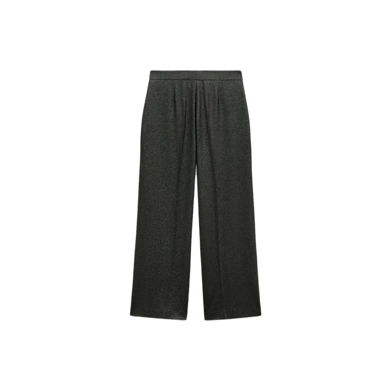 ZARA Casual Pants Women's Black/Silver-1