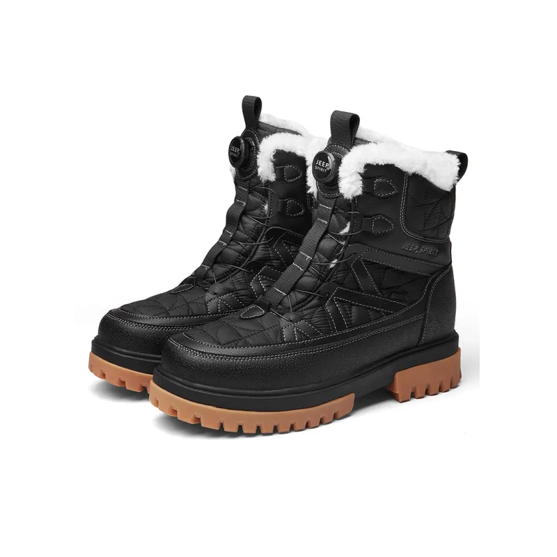 JEEP SPIRIT Snow Boots Men Classic Black-1