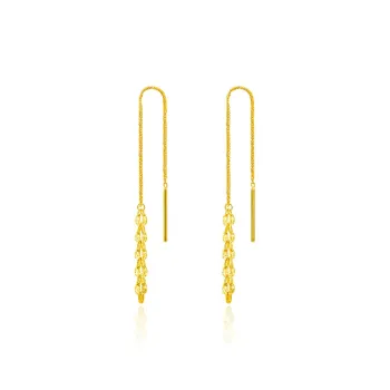 POTTICY 18K Gold Drop Earrings Women's