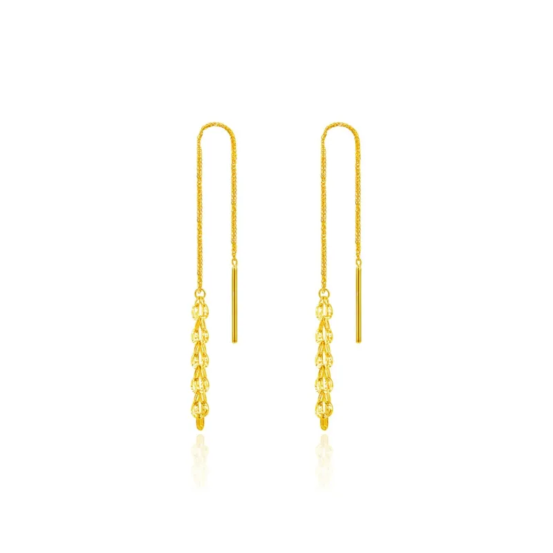 POTTICY 18K Gold Drop Earrings Women's-0