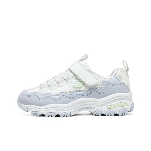 Skechers Girls Anti Slip Wear ladies Kids Lifestyle Shoes White/Spring Multicolor Teenagers