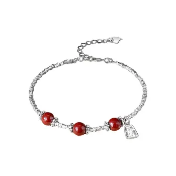 VIVIWELL S925 Silver Bracelets Unisex