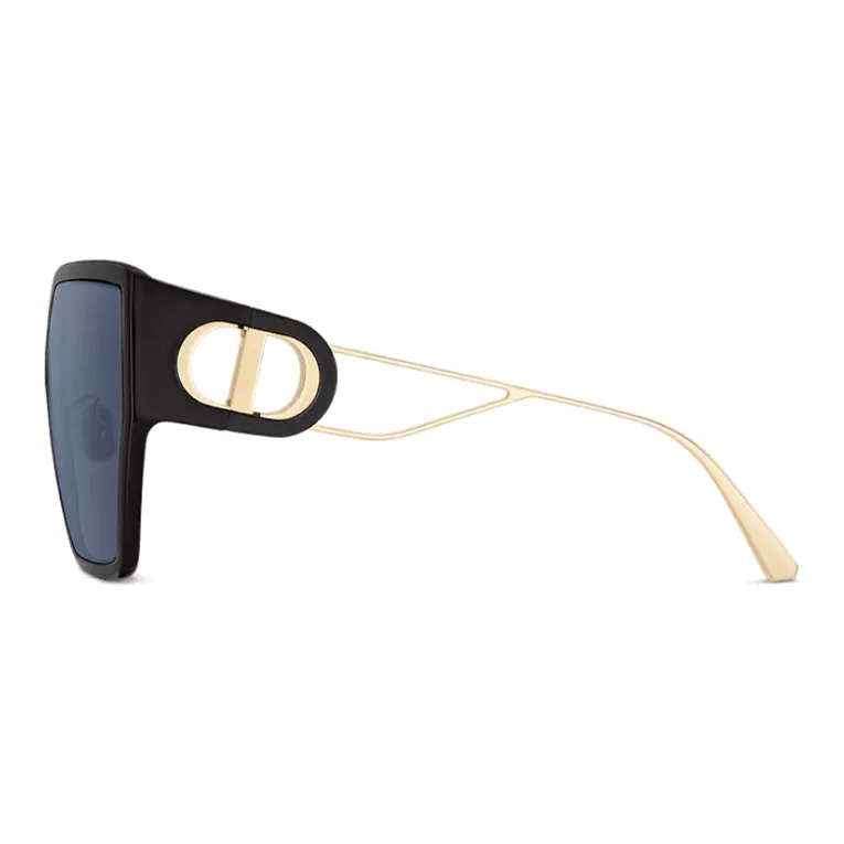 DIOR Acetate Metal Irregular Shape Sunglasses Women's Gold-2