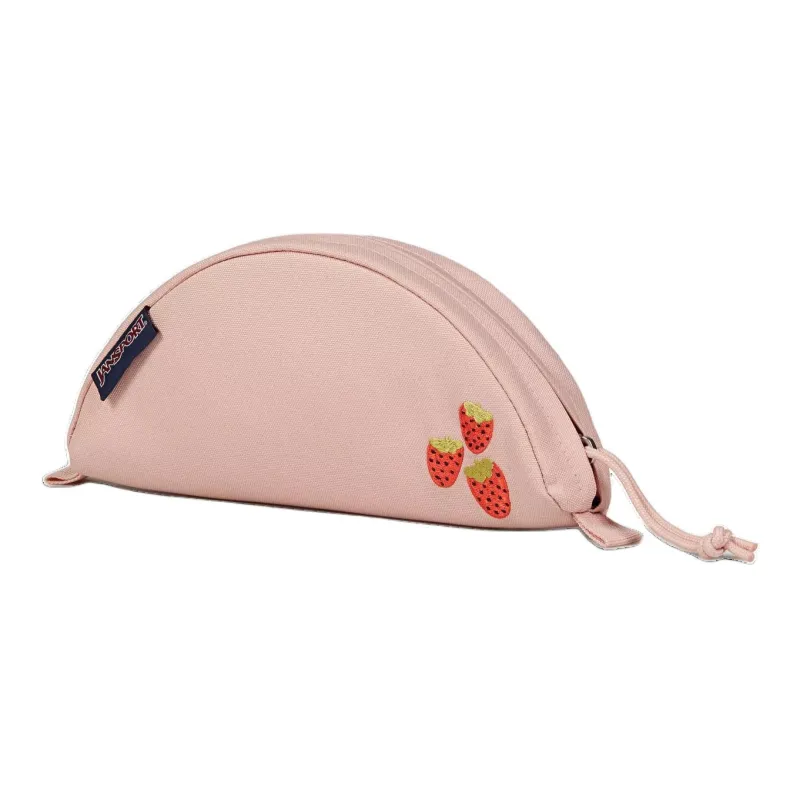 JanSport Polyester Clutch Large Size Women's Strawberry Pink-1