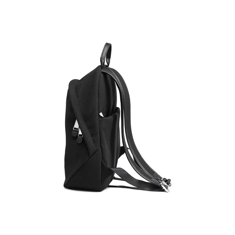 GELANDAI Fabric Backpack Unisex Black/Ecru/Apricot-5