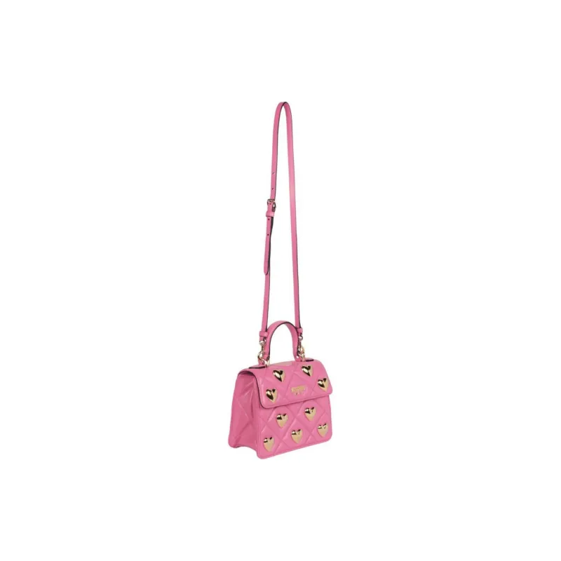MOSCHINO Sheepskin Shoulder Bag Crossbody Bag Handbag Women's Pink-2