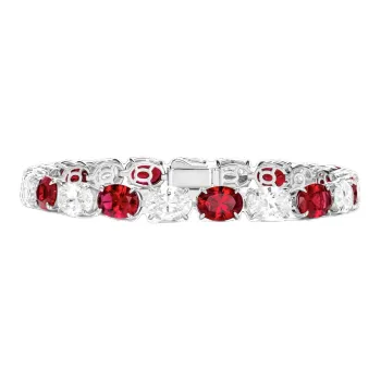 GAONAS 925 Sterling Silver, Synthetic Cubic Zirconia Bracelets Women's
