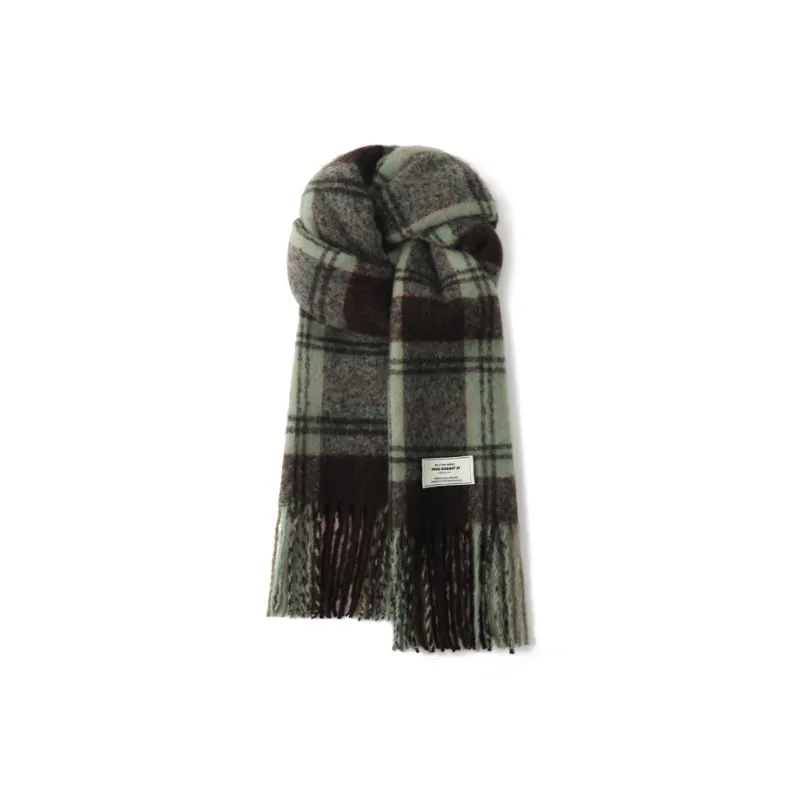 FREE RABBITⅡ Fall And Winter Mohair Windproof Warm Thickened Shawl Scarf Unisex-14