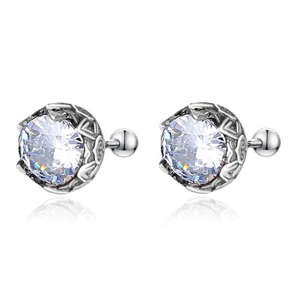 ETAHLOVE Sterling Silver Stud Earrings Unisex Bestie Girlfriend Boyfriend Gift Birthday Box-13